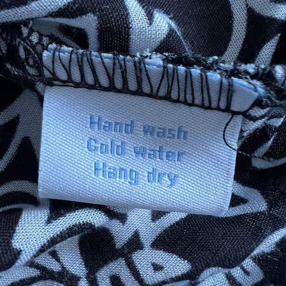 blue ginger Swim Cover Up Women XL Black Tunic V-Neck Lace Pineapple Hawaiian - Picture 9 of 12